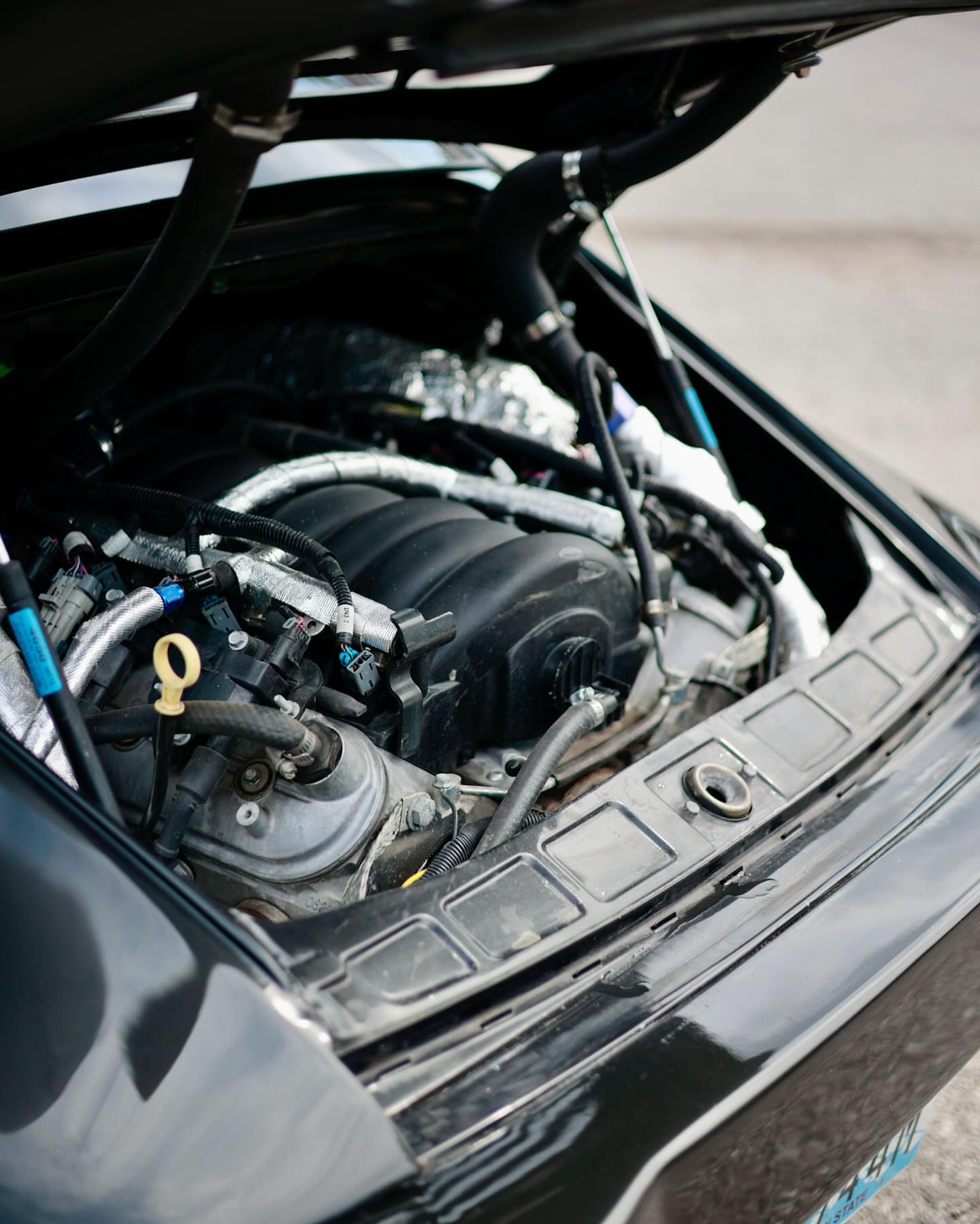 Detailed engine bay