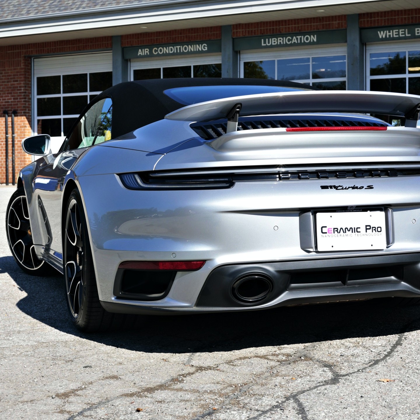 Ceramic coated vehicle with a deep gloss finish at the Hairpin studio